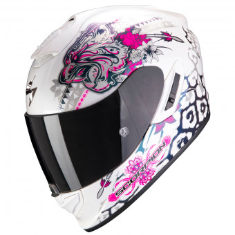 Scorpion Exo 1400 Air Toa White Pink + Kit Bluetooth Sena 5S Solo