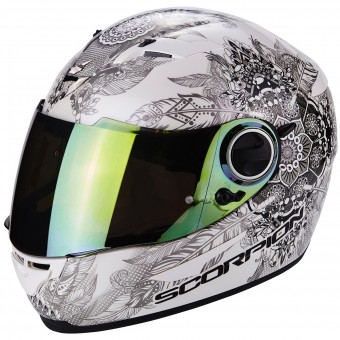 Casque Full Face Scorpion Exo 490 Dream White Chameleon Casque Full Face Scorpion Exo 490 Dream White Chameleon