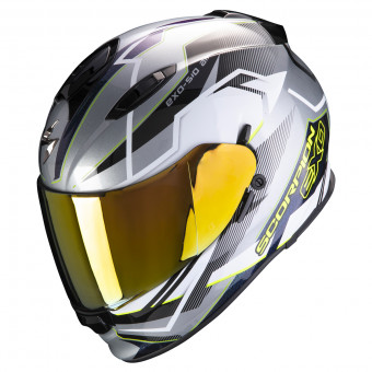 Casque Full Face Scorpion Exo 510 Air Balt Silver White Neon Yellow Casque Full Face Scorpion Exo 510 Air Balt Silver White Neon Yellow