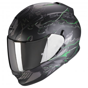 Full Face Scorpion Exo 510 Air Likid Matt Black Green
