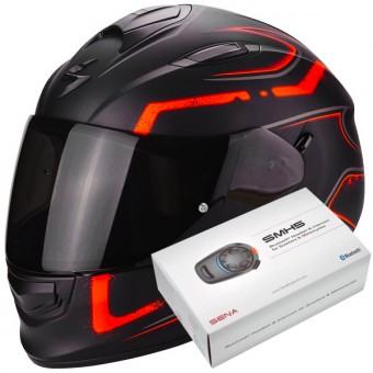 Full Face Scorpion Exo 510 Air Radium Matt Black Orange
