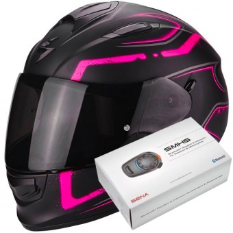 Full Face Scorpion Exo 510 Air Radium Matt Black Pink