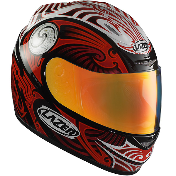 Full Face Lazer Fiber-Pro Maori Black Red