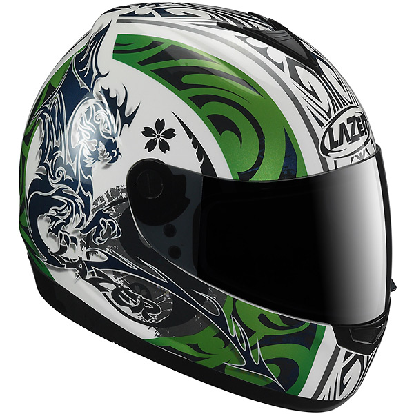 Full Face Lazer Vertigo Aikido White Green