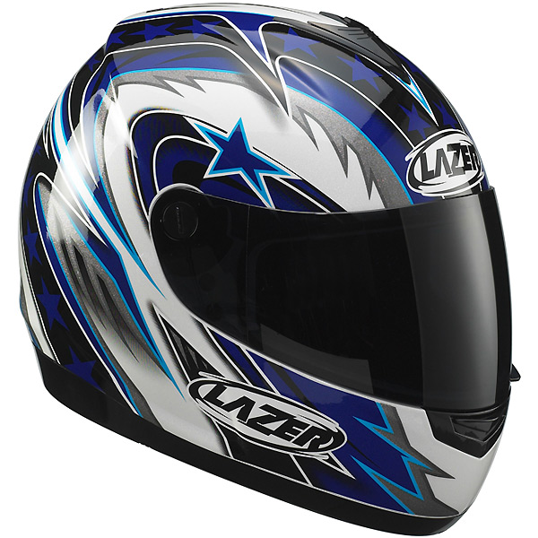 Full Face Lazer Vertigo Flash White / Blue