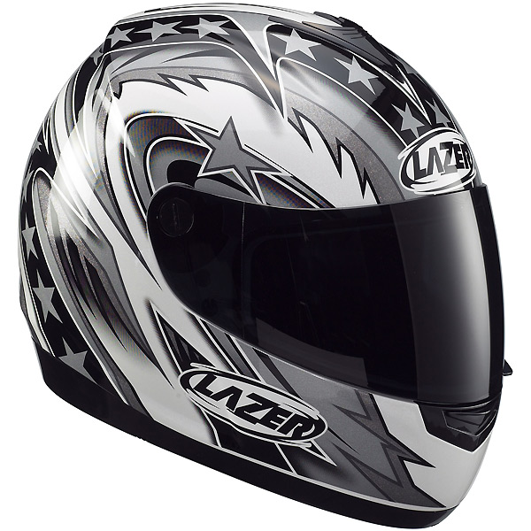 Full Face Lazer Vertigo Flash White / Grey