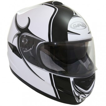 Full Face GPA X7 DS Assymétric White Metal Black