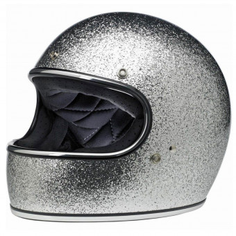 Full Face Biltwell Gringo Brite Silver Megaflake