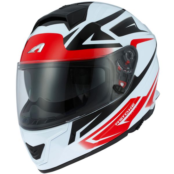 Full Face Astone GT 1000F Nash White Red