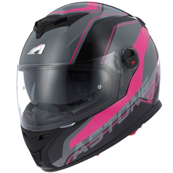 Full Face Astone GT 800 Wire Black Pink Full Face Astone GT 800 Wire Black Pink
