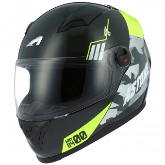 Full Face Astone GT2 Matt Army Black Yellow