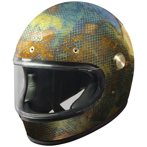 Full Face HEDON Heroine Racer Metallic Python