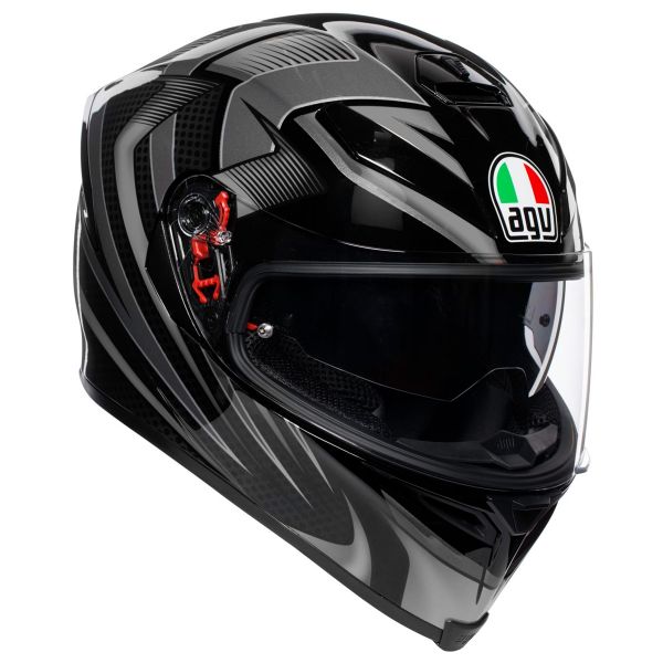 Full Face AGV K-5 S Hurricane 2.0 Black Silver