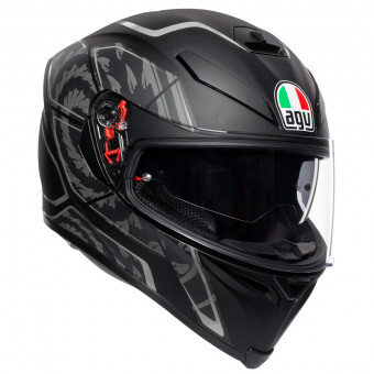 Full Face AGV K-5 S Tornado Black Silver