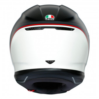 AGV K-6 Minimal Pure Matt Black White Red
