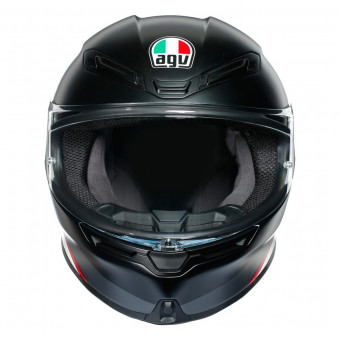 AGV K-6 Minimal Pure Matt Black White Red