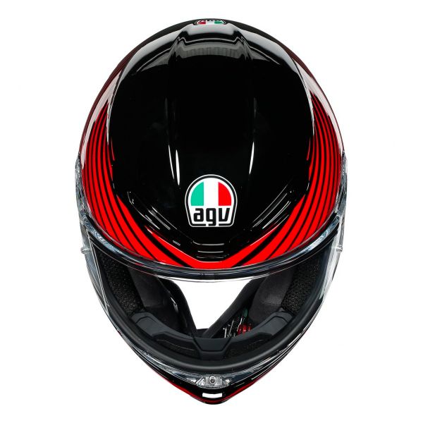 AGV K-6 Rush Black Red