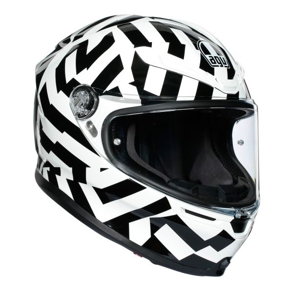 Full Face AGV K-6 Secret Black White