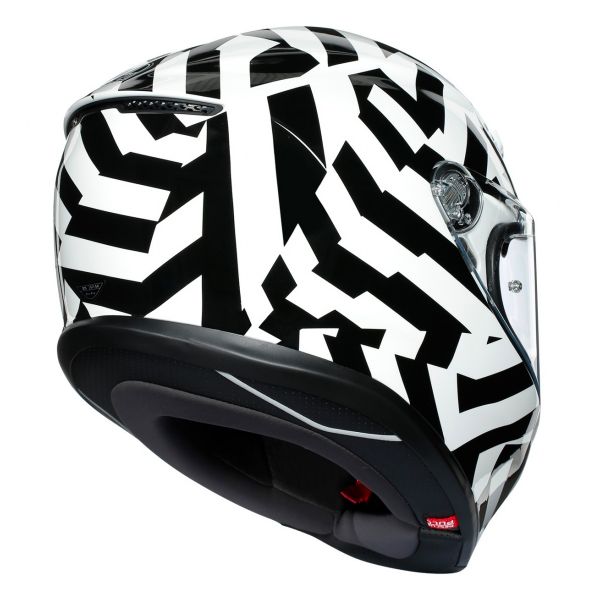 AGV K-6 Secret Black White