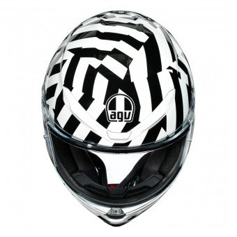 AGV K-6 Secret Black White