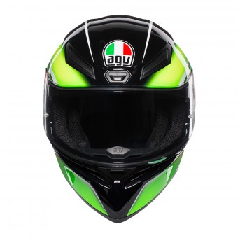 AGV K1 Qualify Black Green