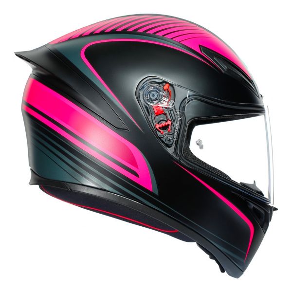 Helmet AGV K1 Warmup Black Pink in stock