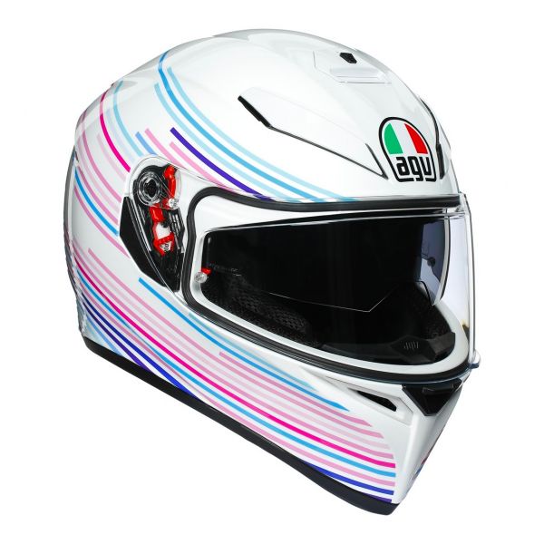 Full Face AGV K3 SV Sakura Pearl White Purple
