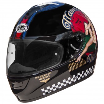 Full Face Premier Monza Pinup 9 Black