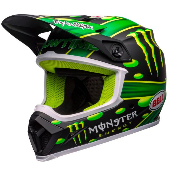 Motocross Bell MX-9 Mips Showtime Matt Black Green