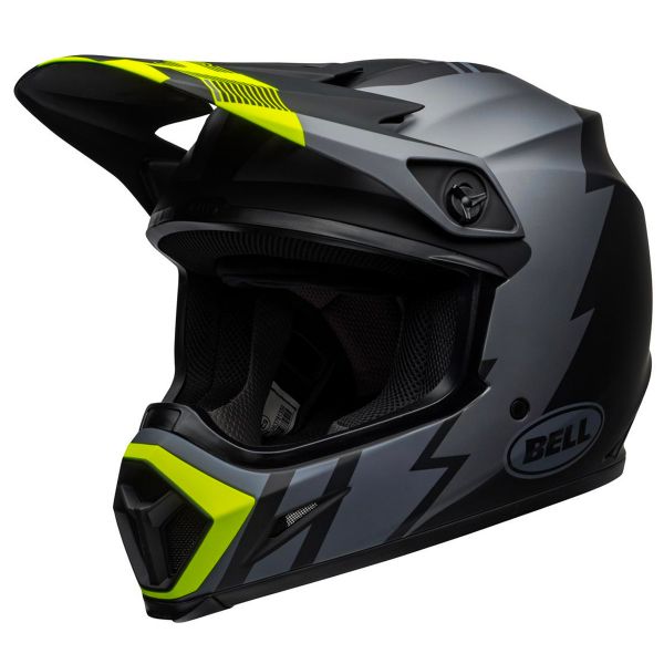Motocross Bell MX-9 Mips Strike Matt Grey Black Hi-Viz