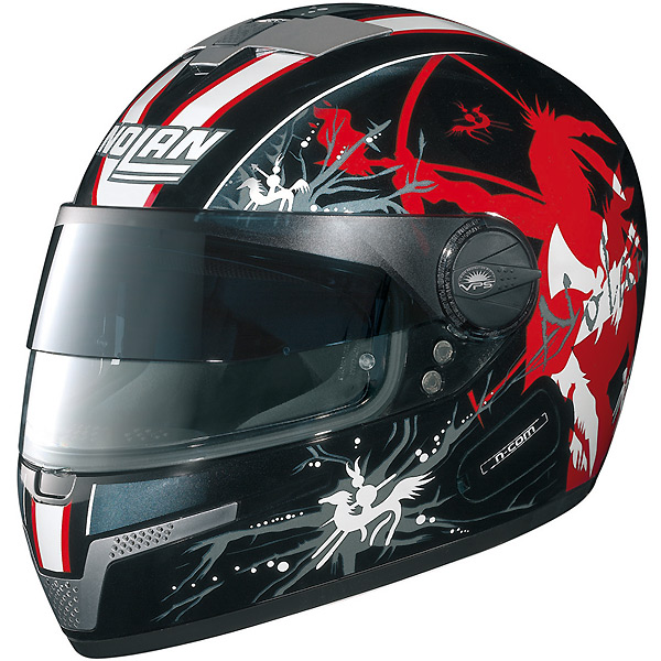 Full Face Nolan N84 Warpath NCom Metal Black Black / Red N�47