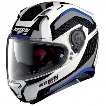 Casque Full Face Nolan N87 Arkad N-Com White Blue Grey 44 Casque Full Face Nolan N87 Arkad N-Com White Blue Grey 44
