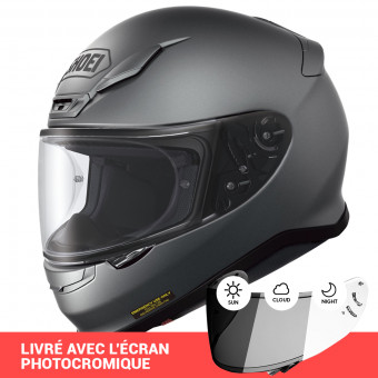 Full Face Shoei NXR Deep Grey + Photocromic Visor
