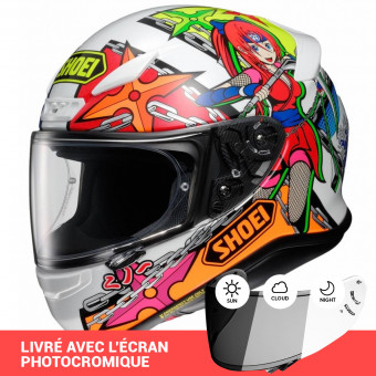 Full Face Shoei NXR Stimuli TC10 + Photocromic Visor