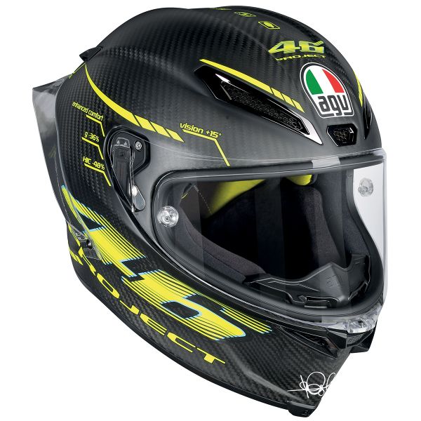 Full Face AGV Pista GP R Top Project 46 2.0 Carbon Matt