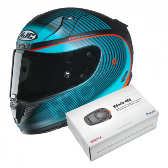Full Face HJC RPHA 11 Bine MC46HSF + Kit Bluetooth Sena SMH5