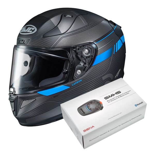 Full Face HJC RPHA 11 Carbon Nakri MC2SF + Kit Bluetooth Sena SMH5