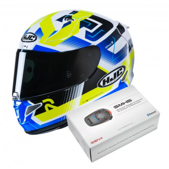 Full Face HJC RPHA 11 Nectus MC24H + Kit Bluetooth Sena SMH5