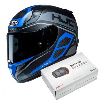 Full Face HJC RPHA 11 Saravo MC2SF + Kit Bluetooth Sena SMH5