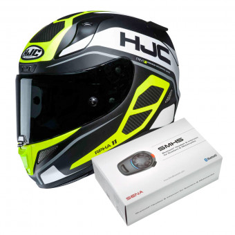 Full Face HJC RPHA 11 Saravo MC4HSF + Kit Bluetooth Sena SMH5