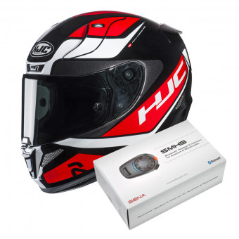 Full Face HJC RPHA 11 Scona MC1 + Kit Bluetooth Sena SMH5