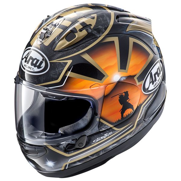 Helmet Arai Rx 7 V Pedrosa Spirit Gold In Stock Icasque Co Uk