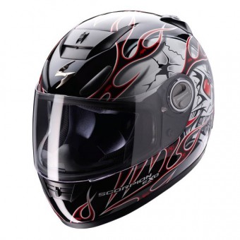 Full Face Scorpion EXO 700 Crackhead Red