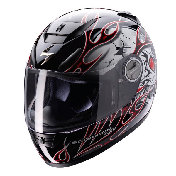 Full Face Scorpion EXO 700 Crackhead Red