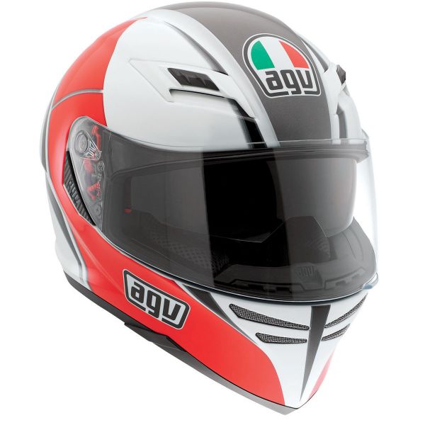 Full Face AGV Skyline Block White Red