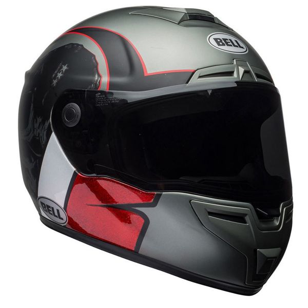 Full Face Bell Srt Hart Luck Charcoal White Red