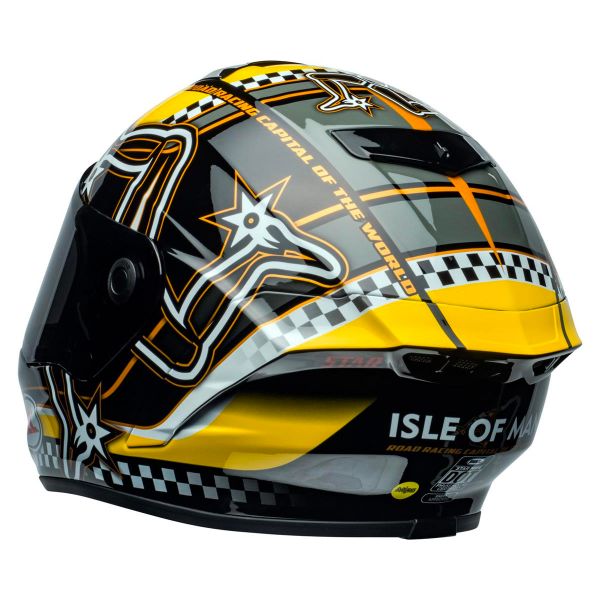 Bell Star Dlx Mips Isle Of Man Black Yellow