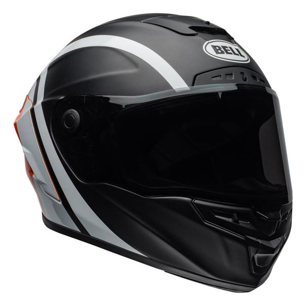 Full Face Bell Star Mips Tantrum Matte Black White Orange