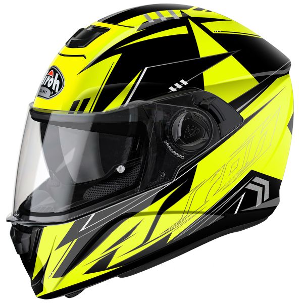 Full Face Airoh Storm Battle Yellow