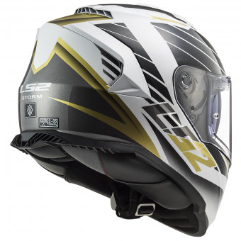 LS2 Storm Nerve White Antique Gold FF800